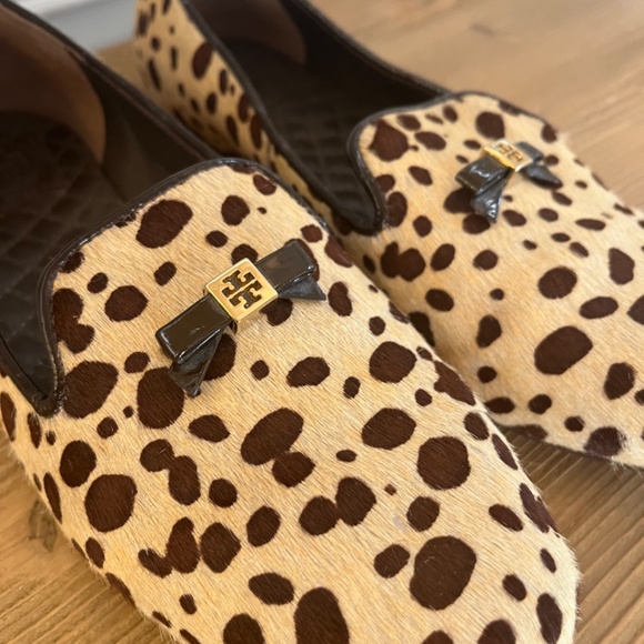 Tory Burch Cheetah Print Calf Hair Chandra Loafer - EXC COND! - Sz 9 - Picture 2 of 5
